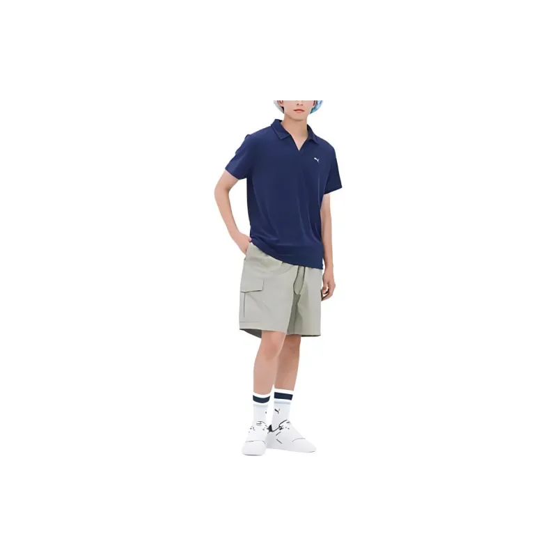 PUMA Polo Shirt Men's Tweed Blue-4