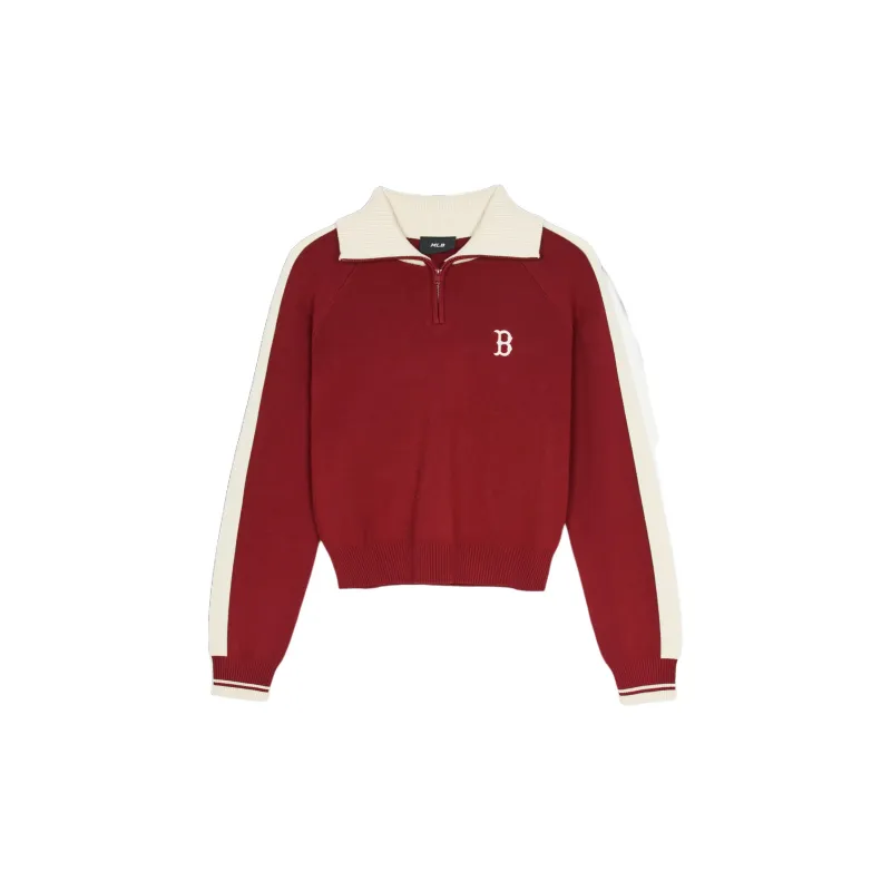 MLB Varsity Boston Red Sox Knitwear Women's Burgundy-1