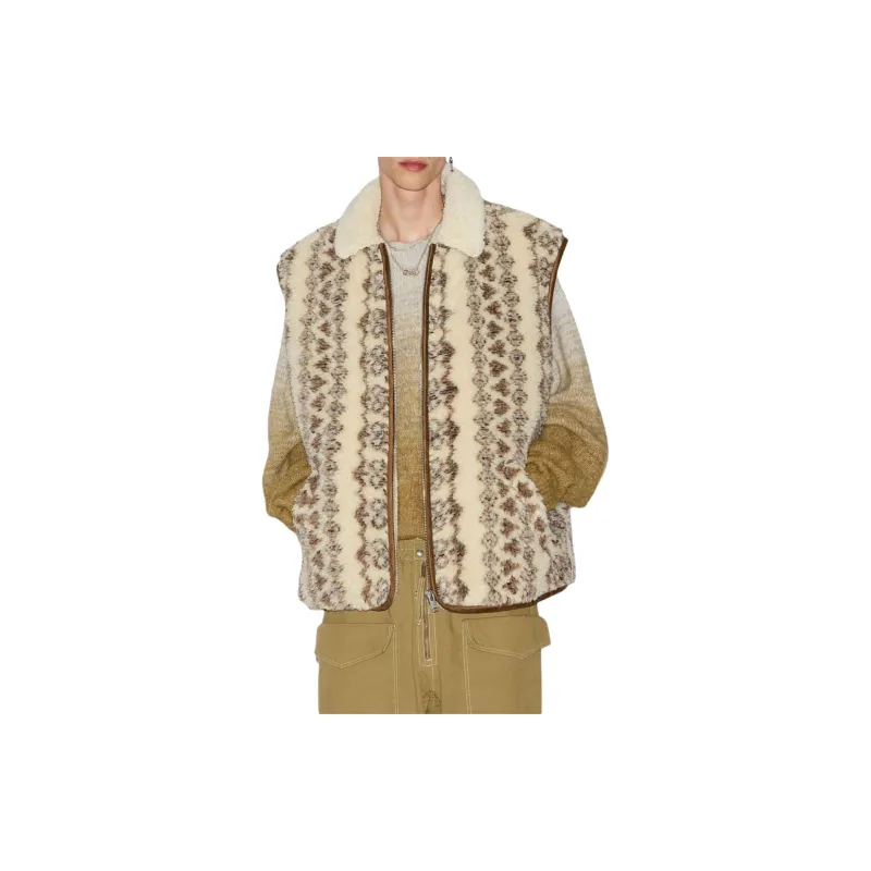 ISABEL MARANT Patterned Zip Up Vest-3