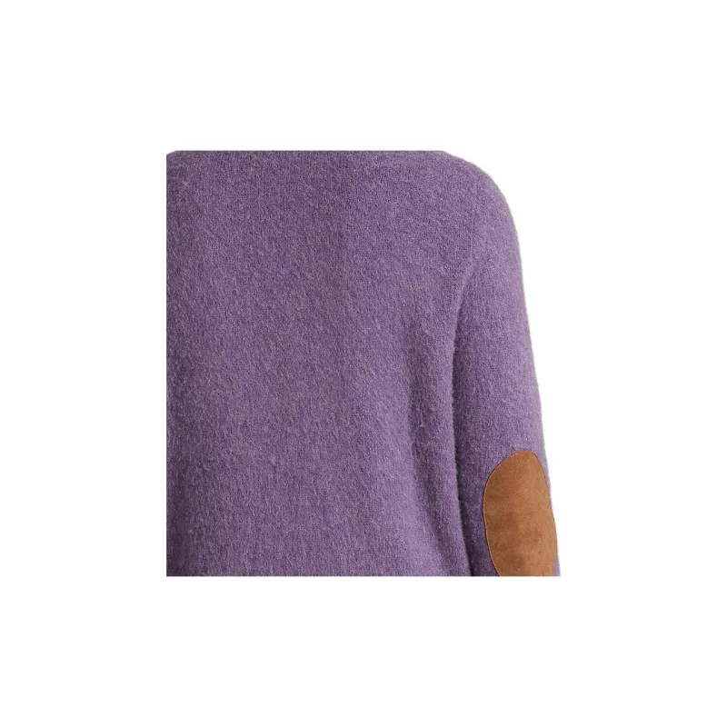 Polo Ralph Lauren FW23 Crew Neck Fitted Long Sleeved Sweater Men's Purple-4
