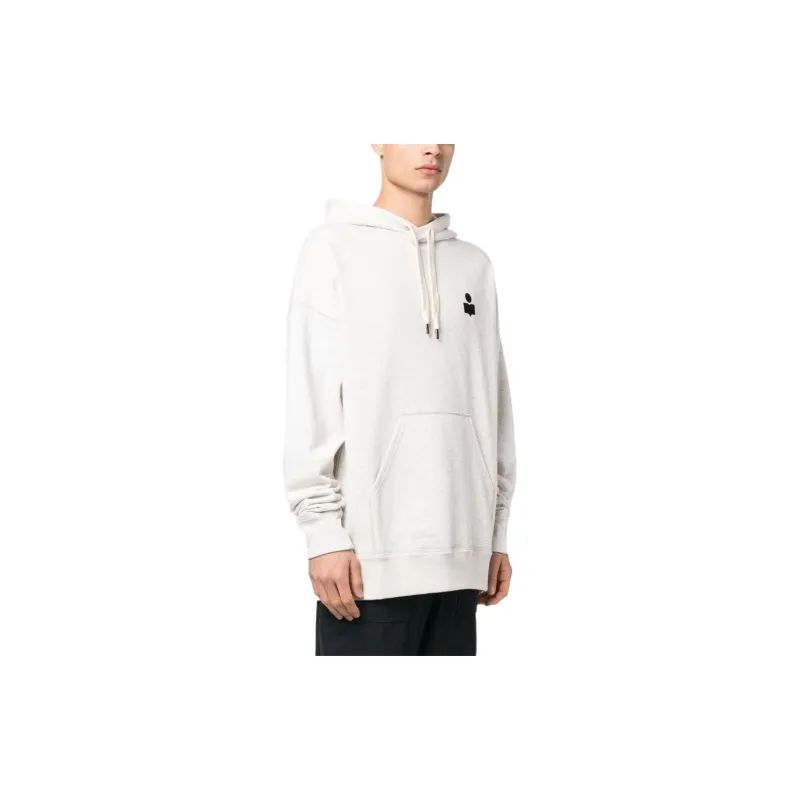 ISABEL MARANT Logo Emboidered Drawstring Hoodie-3