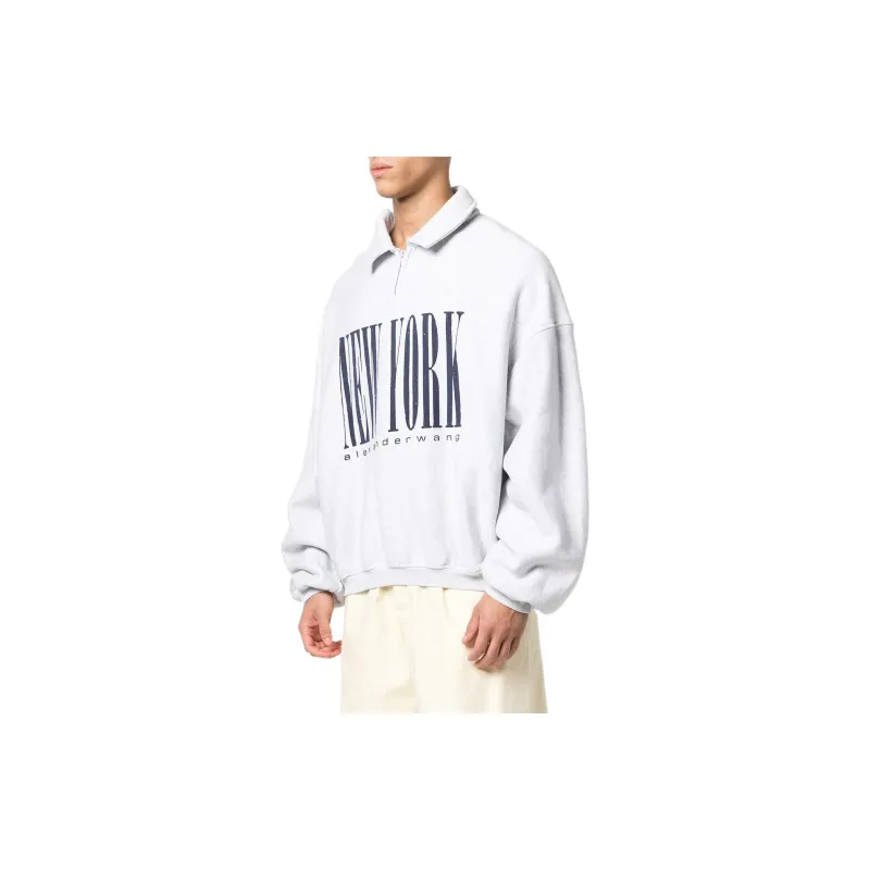 Alexander Wang Sweatshirts Unisex Gray-4