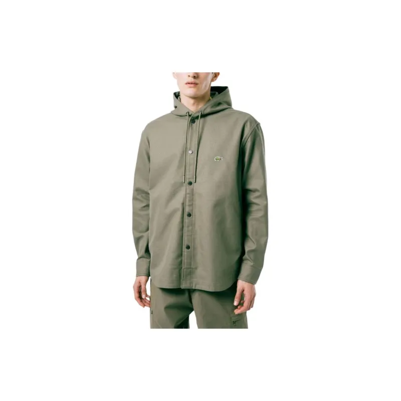 LACOSTE Shirt Style Jackets & Coats Men's Khaki-3