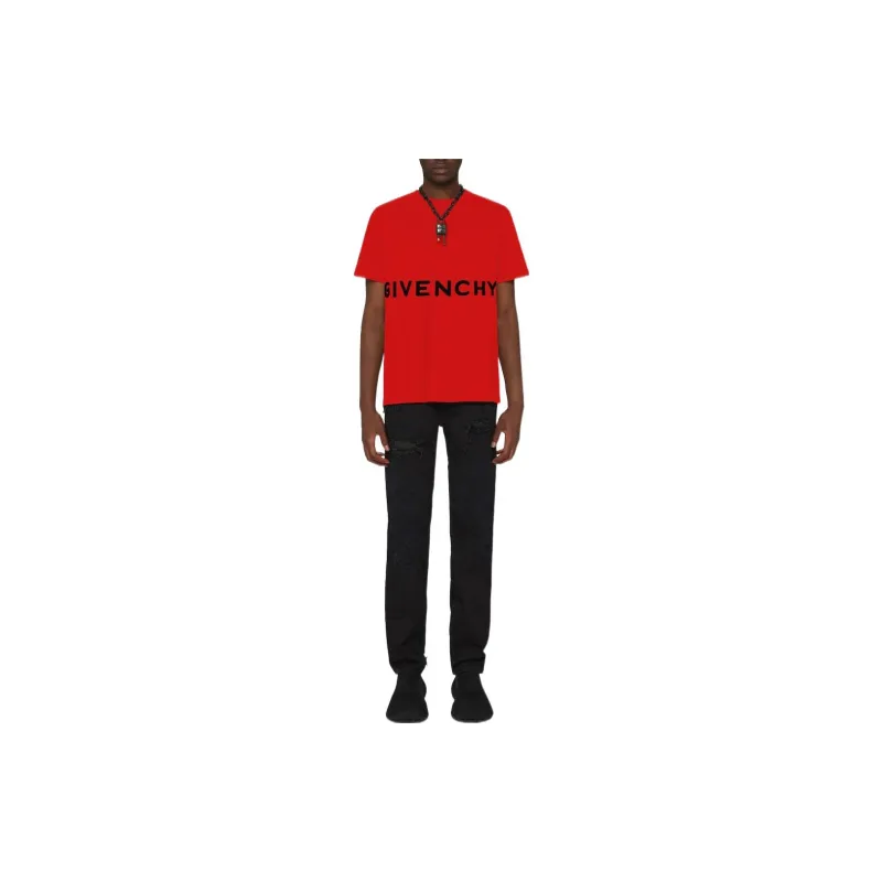 GIVENCHY FW22 T Shirt Men's Red-2