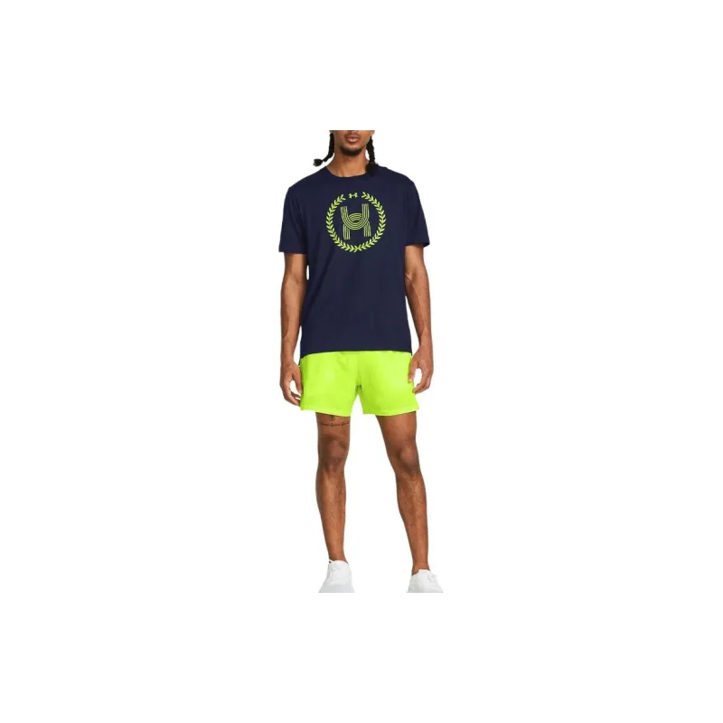 Under Armour Casual Shorts Men's Green Yellow-2