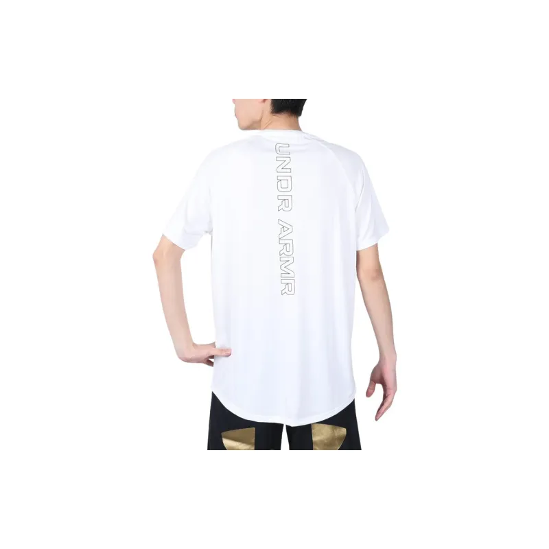 Under Armour UA Tech Long Shot T Shirt Men's White-5