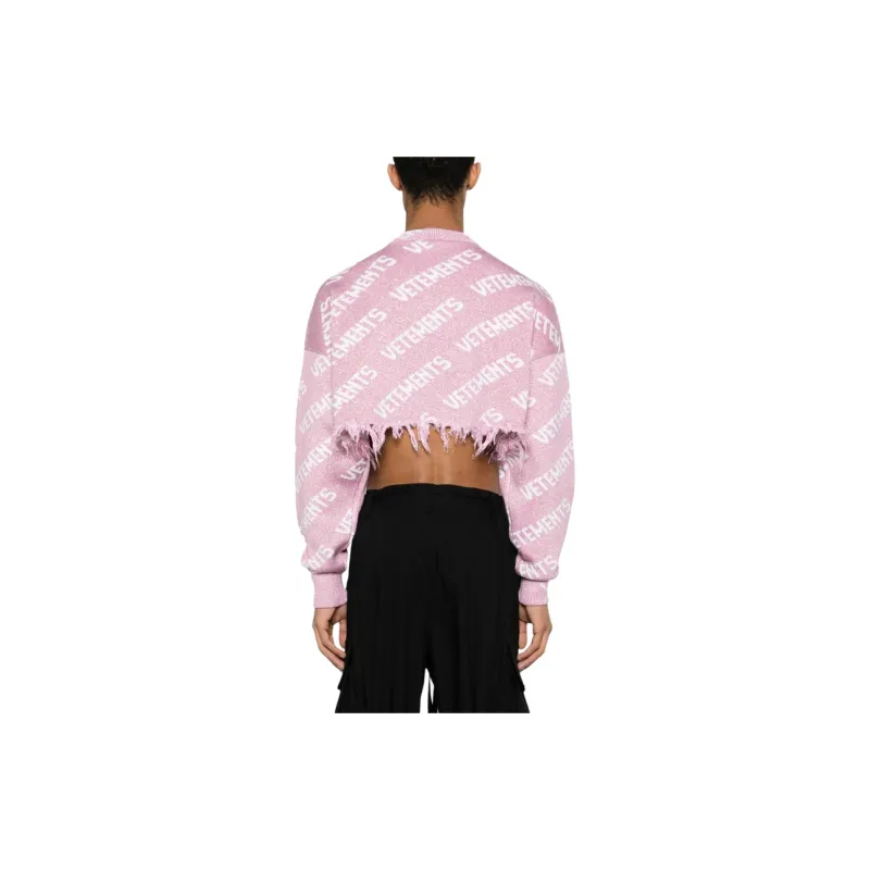 Vetements Logo jacquard Lamé Jumper-2