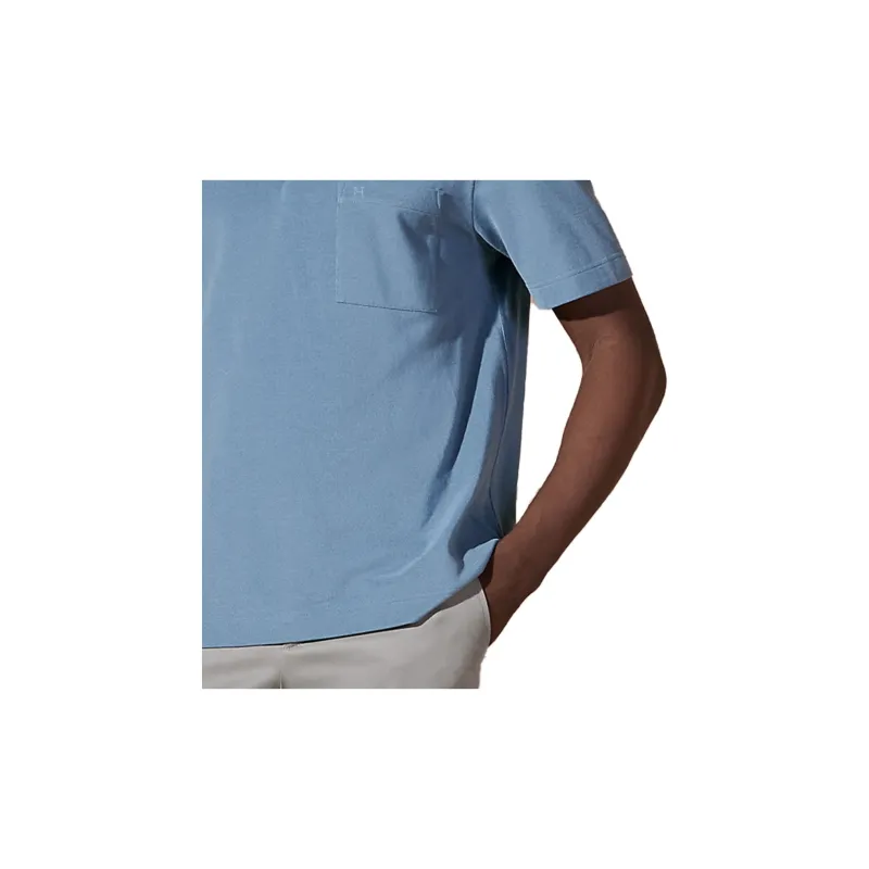 HERMES SS24 Polo Shirt Men's Light Gray Blue-6