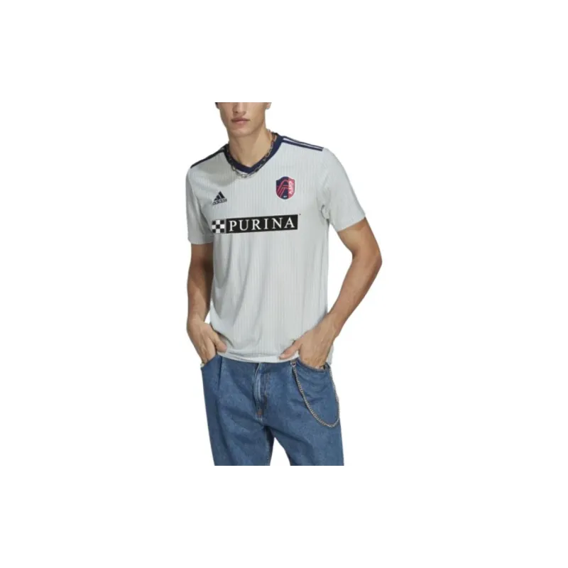 Adidas St. Louis CITY SC T-Shirts Men Light Gray-3