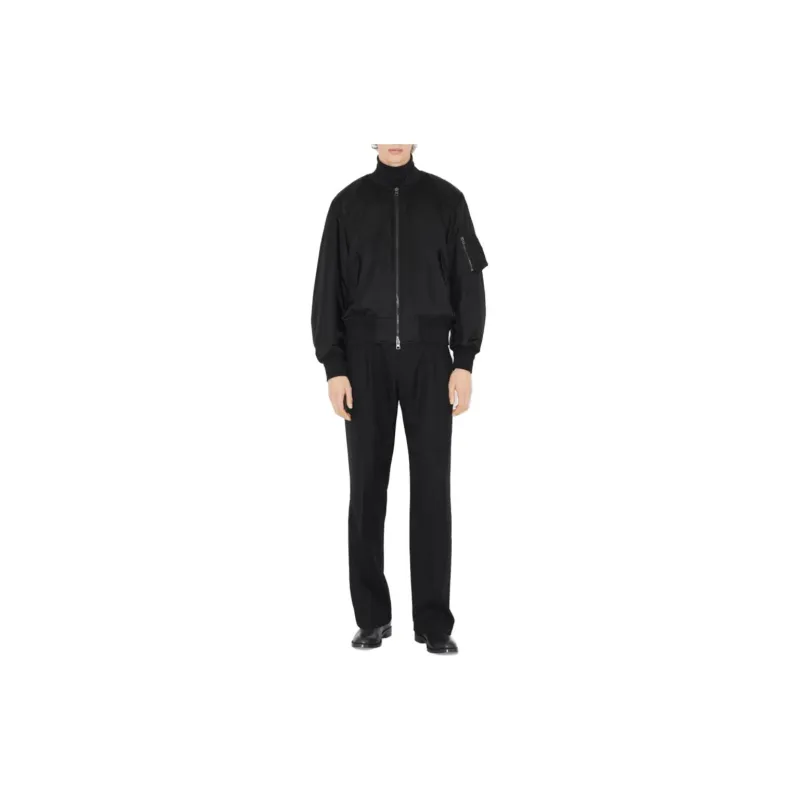 Burberry Chequered Crest Bomber Jacket-1