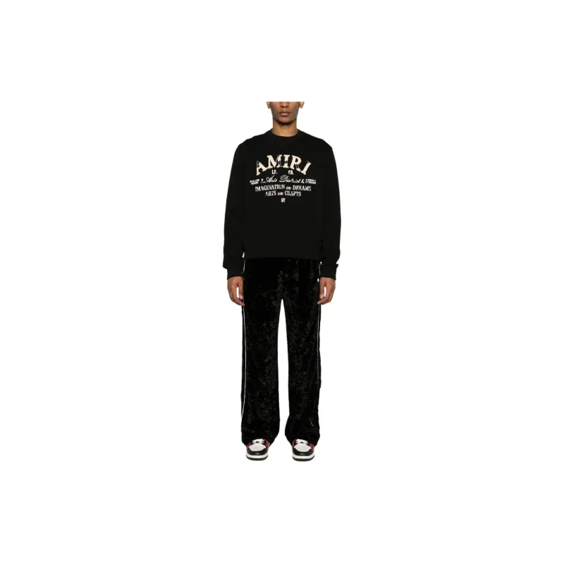 AMIRI Distressed Arts District Cotton Sweatshirt-3