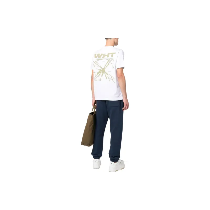 OFF WHITE T Shirts Men White-3