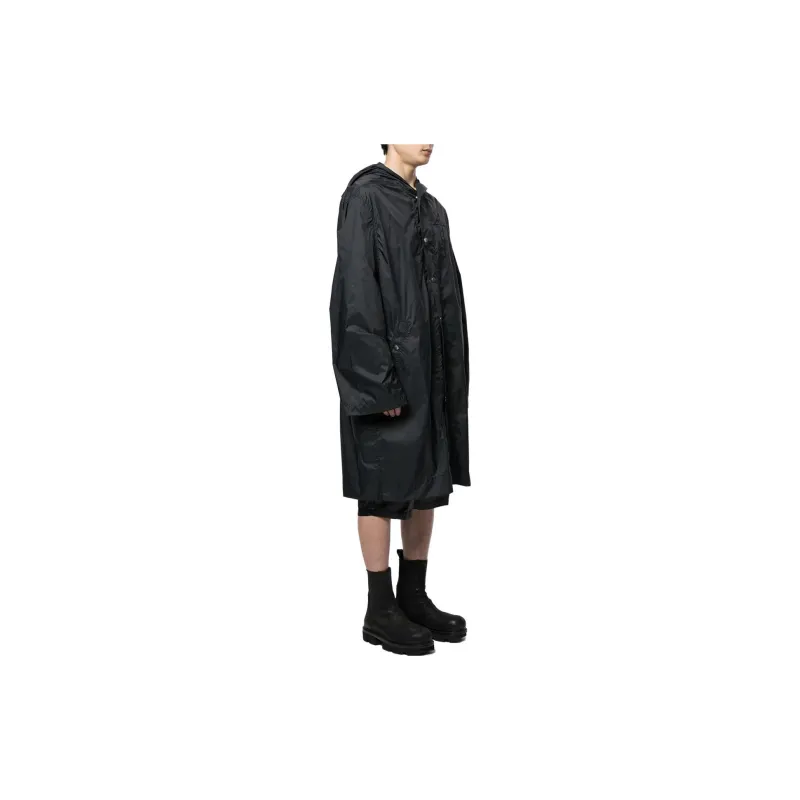 RICK OWENS Coats Men Black-3