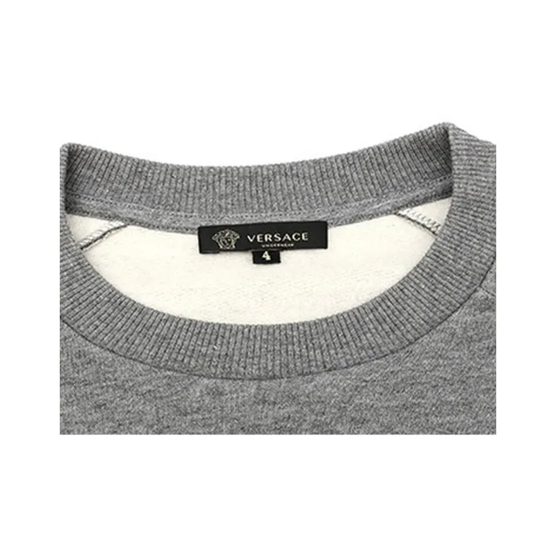VERSACE Sweatshirts Men Gray-5