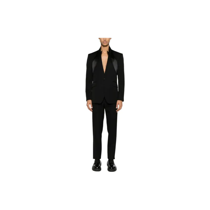 Alexander McQueen Mid Rise Straighe Leg Tailored Trousers-1