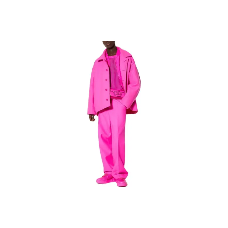 Valentino T-Shirts Men Peach Pink-1