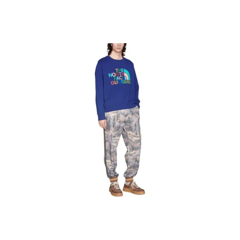 GUCCI x THE NORTH FACE FW22 Sweatshirt Men's Blue-4