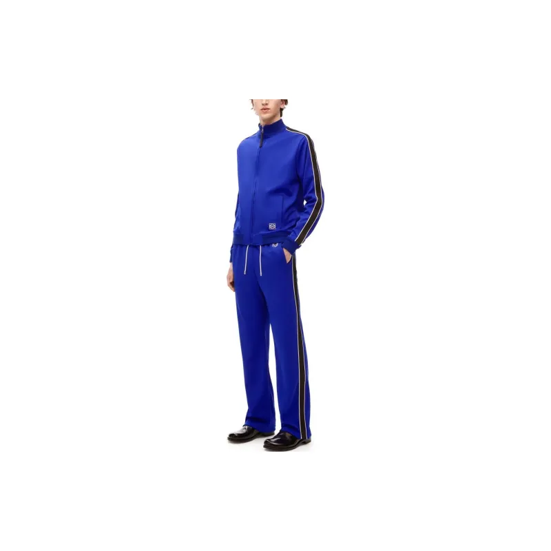 LOEWE FW23 Knitted Sports Pants Men's Klein Blue-2