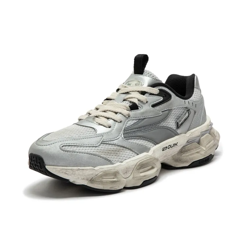 361° Spirit Eye PRO Anti Slip Wear Resistant Low Top Casual Shoes Women's Silver White-1