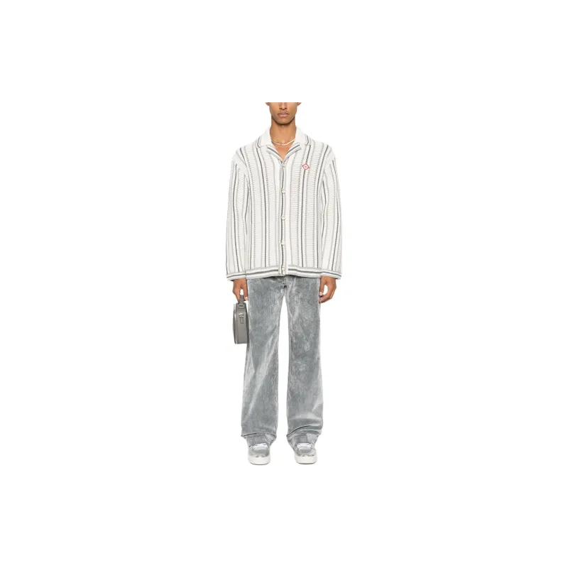 CASABLANCA Crochet Textured Shirt-1