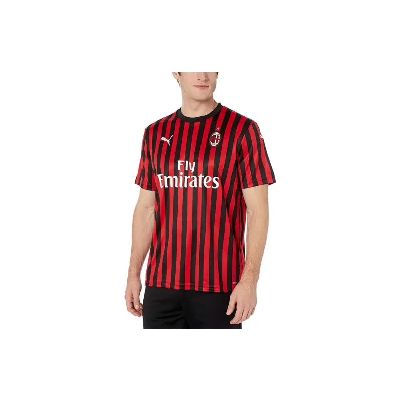 PUMA T Shirt Men's Black Red Stripes-2