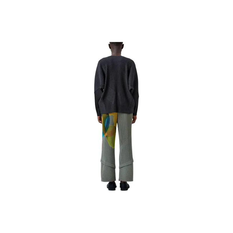 ISSEY MIYAKE Picturesque Casual Pants Men's Gray-4