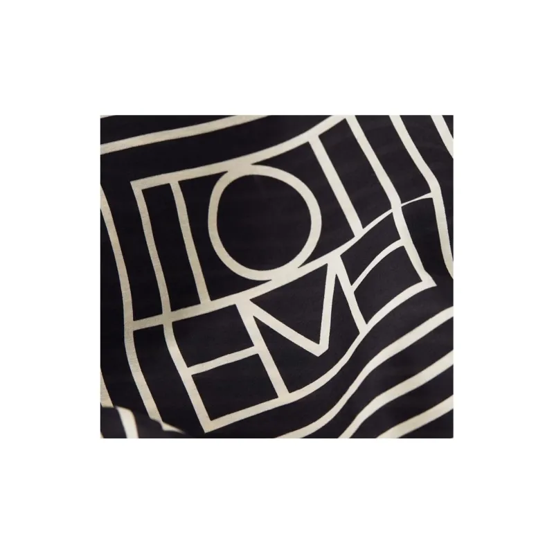 TOTEME Cotton Knit Scarves Women's Black-2