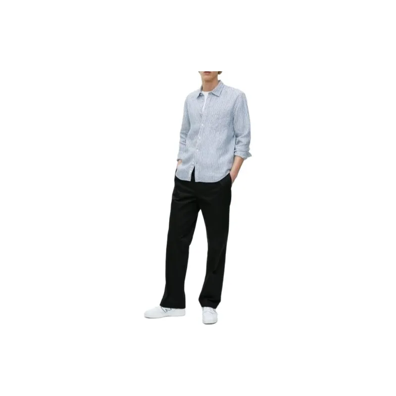 ARKET Shirts Men Blue/White-2