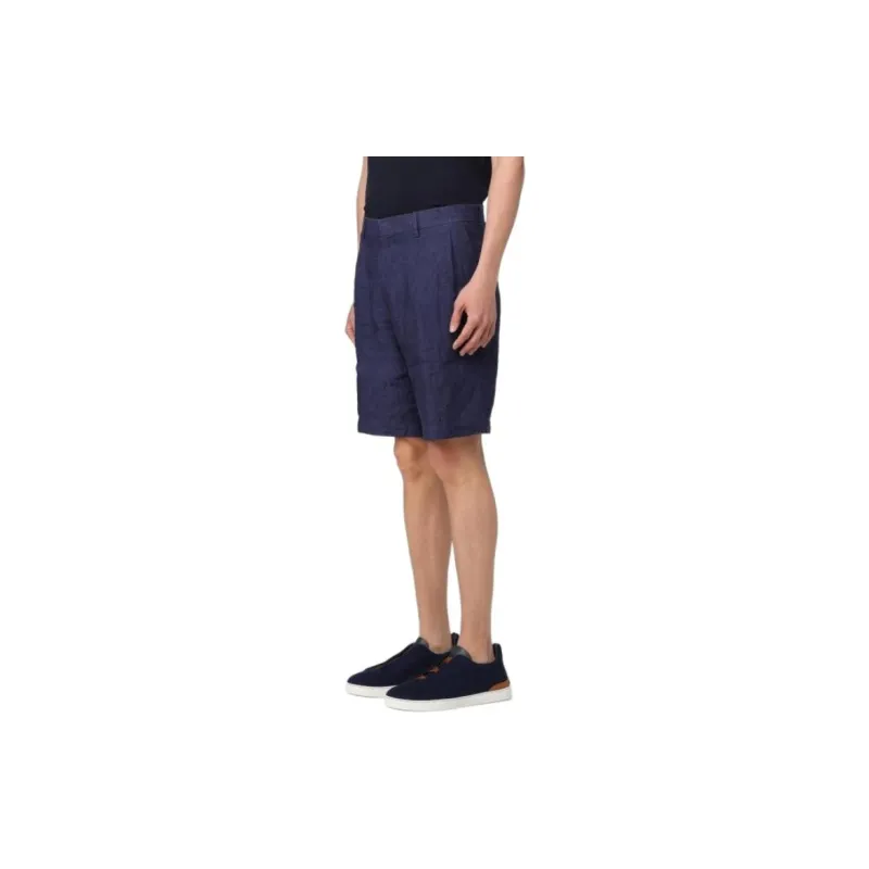 Zegna SS24 Casual Shorts Men's Dark Blue-7