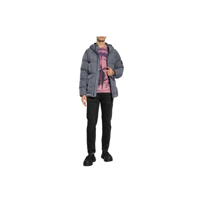 STONE ISLAND Hooded Puffer Jacket-4