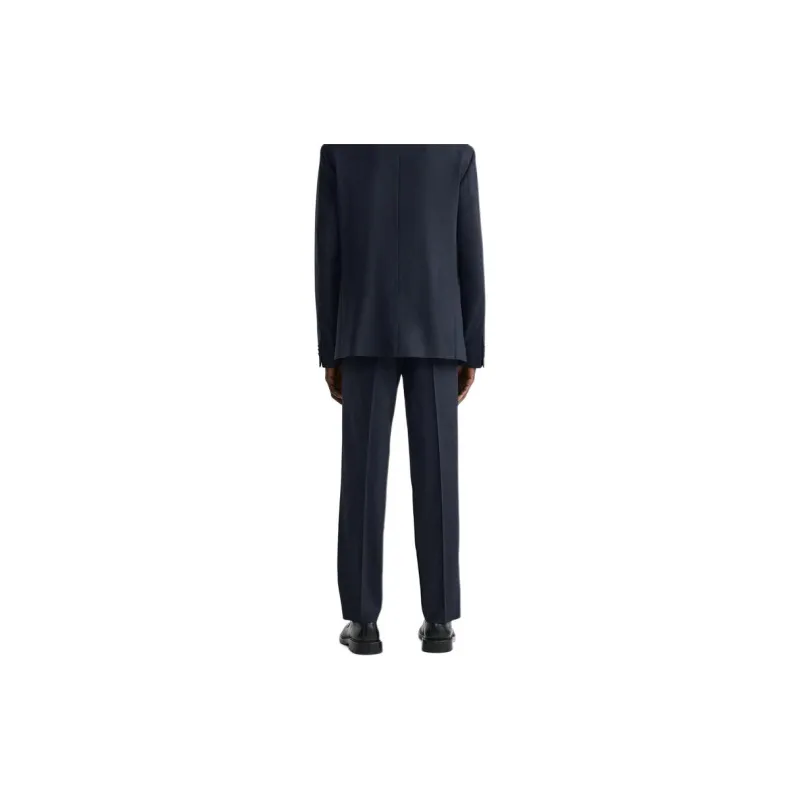 ZARA Suit Trouser Men's Marine Blue-4