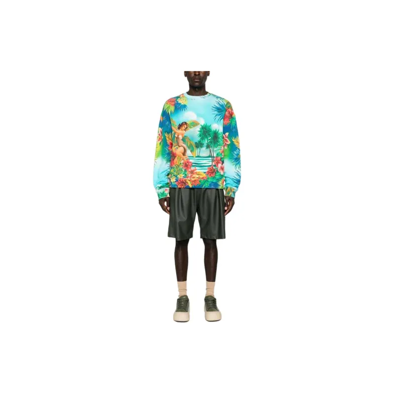 Roberto Cavalli Floral print Cotton Sweatshirt-1