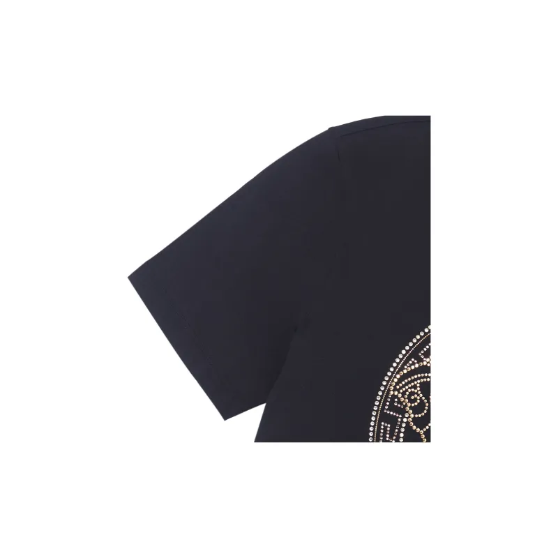 VERSACE SS22 Men's Embellished Medusa Head T-shirt Black-5
