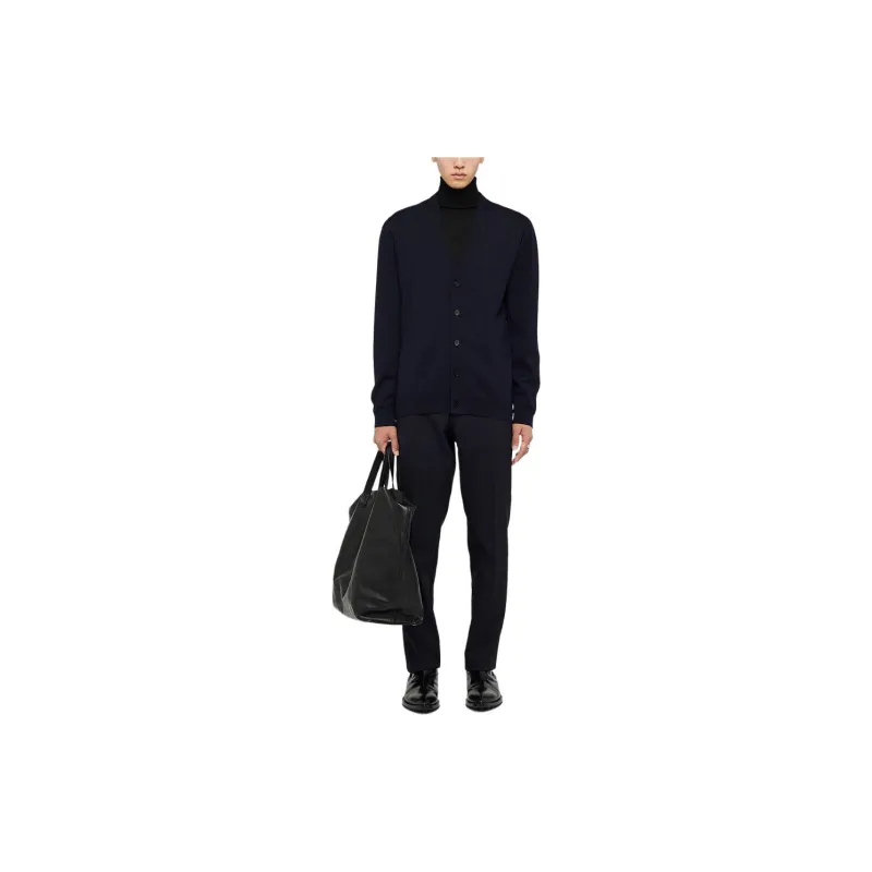 JIL SANDER V-Neck Knitted Cardigan-1