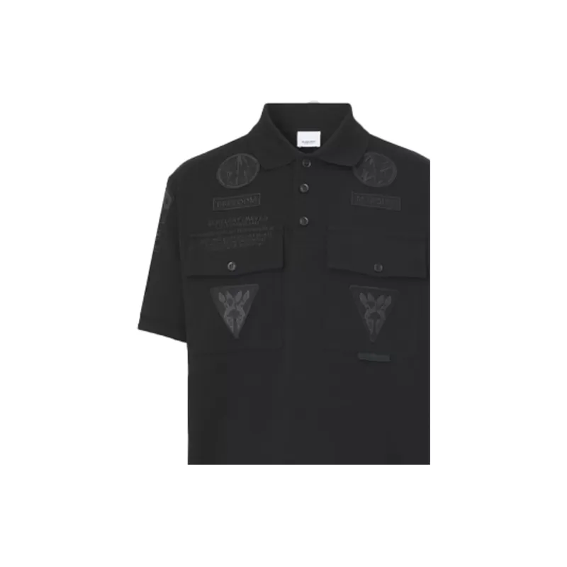 Burberry Polo Shirt Men's Black-5