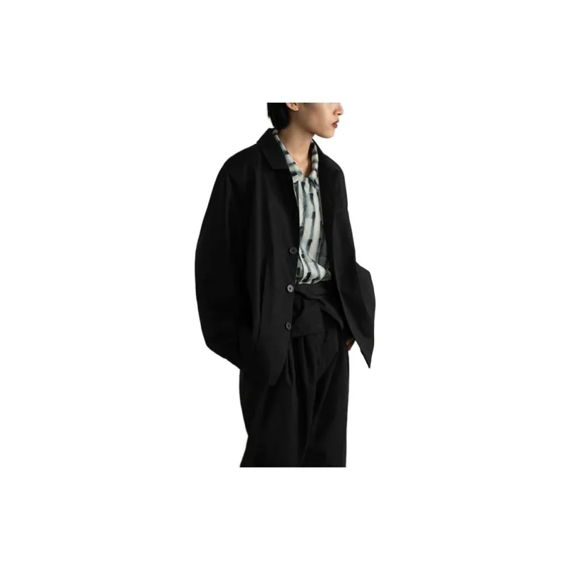 Crying Center Jackets Unisex Black-3