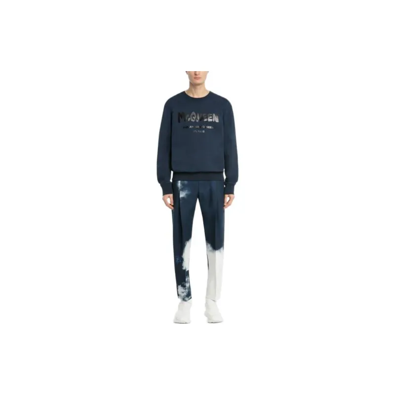 Alexander McQueen Logo Printed Drop Shoulder Sweatshirt-1