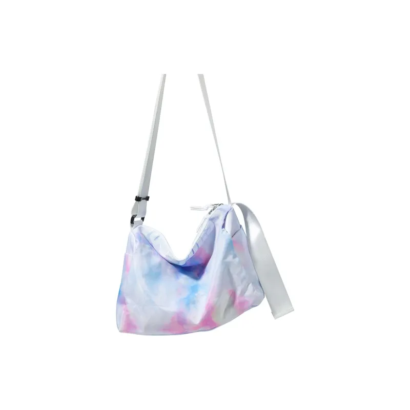 LOVERPUSS Fabric Crossbody Bag Unisex Dazzling Color White-2
