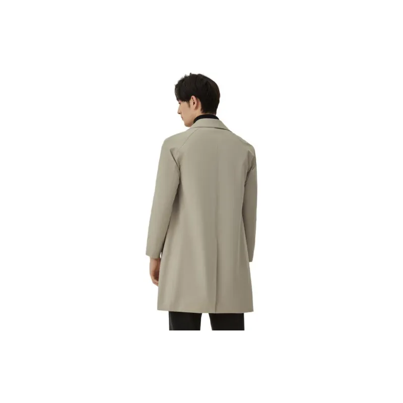 ZIOZIA Trench Coats Men Khaki-2