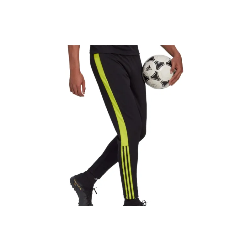Adidas Essential Soccer Bottoms Men's Black/team Semi-dissolved Yellow-3