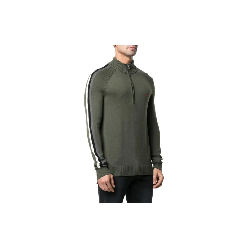 Perfect Moment Embroidered Logo Quarter Zip Sweater-3