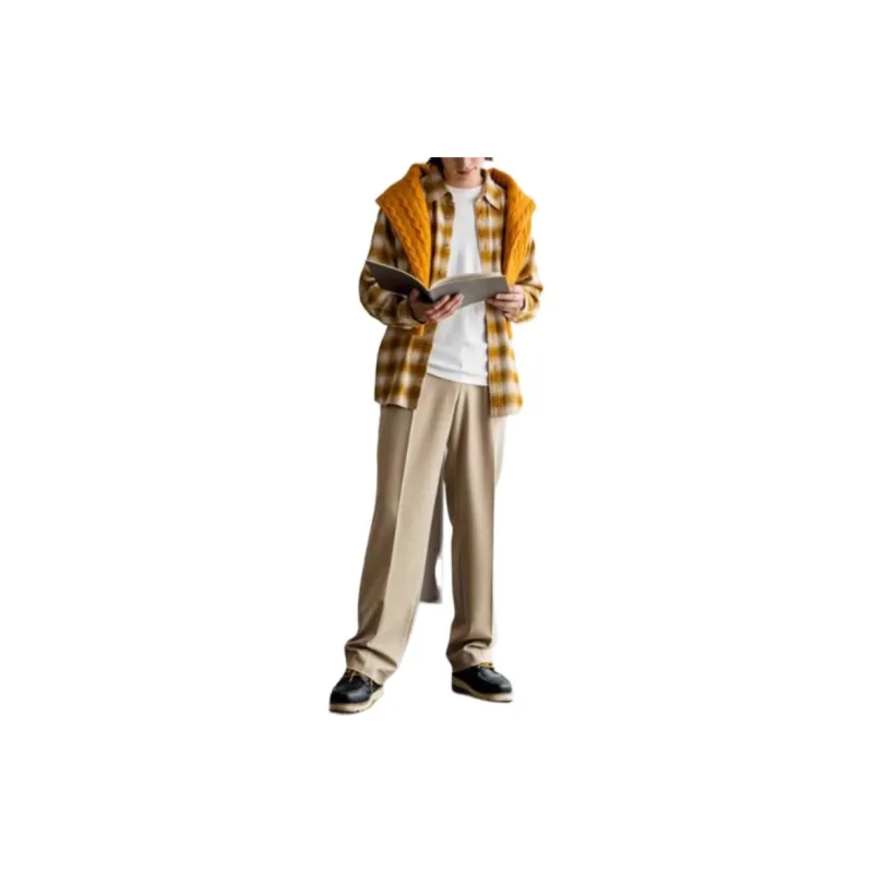 UNIQLO Casual Pants Unisex Dark Beige-5