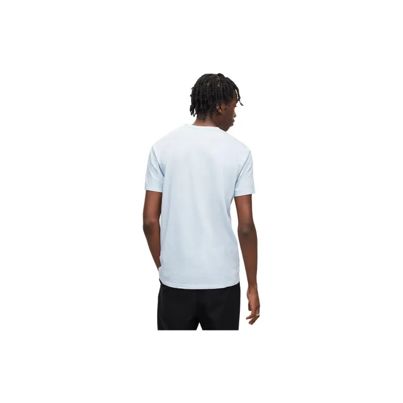 ALLSAINTS T Shirts Men Blue And Pink White-2