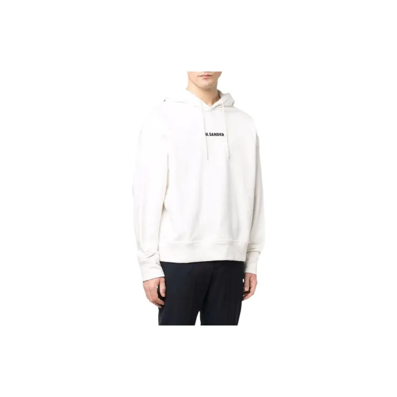 JIL SANDER + Logo Printed Hoodie-4