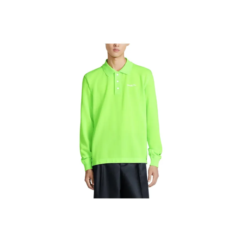 DIOR Polo Shirt Men's Neon Green-3
