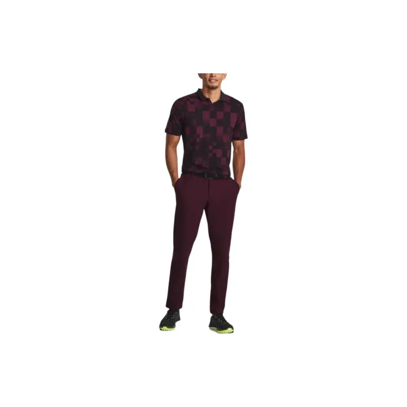 Under Armour Casual Pants Men Burgundy-4