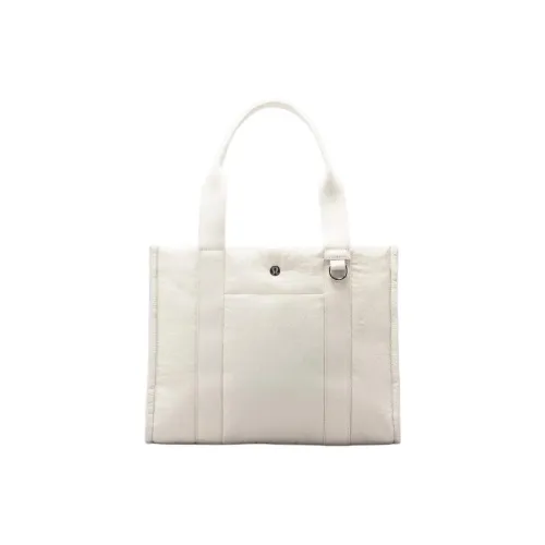 Lululemon Boxy Nylon Tote Bag, Shopping Bag, Shoulder Bag, Handbag Regular Women's Bone