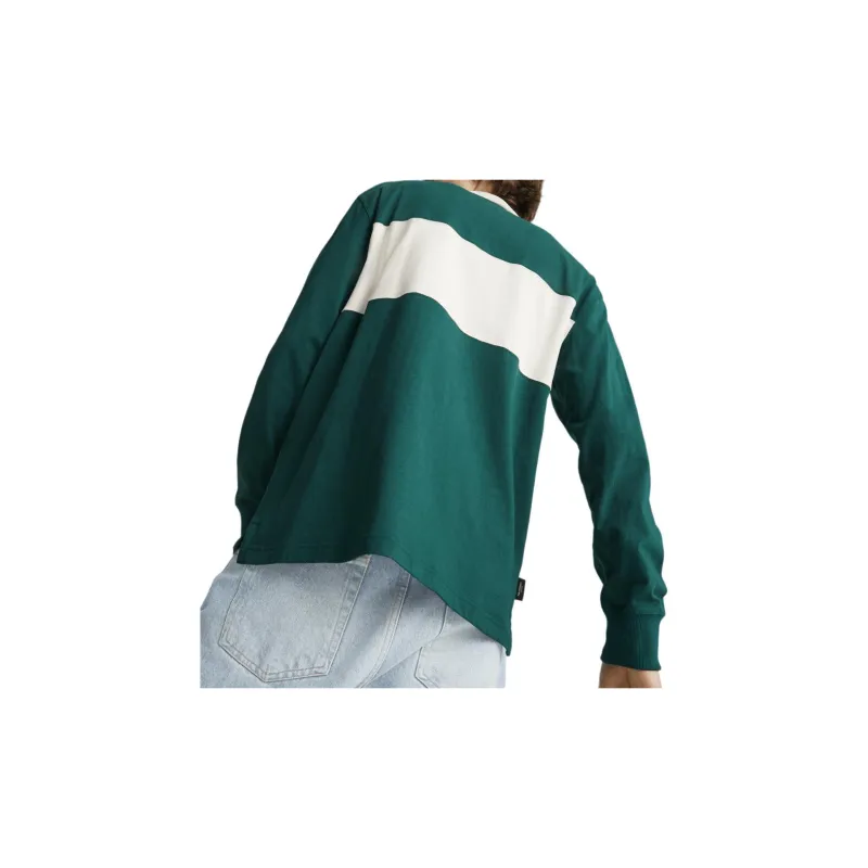 PUMA TEAM Rugby Polo Shirts Men Green-3