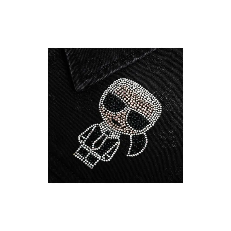 KARL LAGERFELD FW23 Denim Jacket Men's Black-3