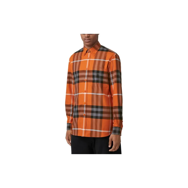 Burberry FW22 Shirt Men's Orange-2